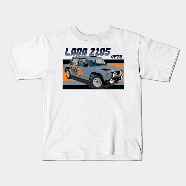 Lada 2105 VFTS Kids T-Shirt by PjesusArt